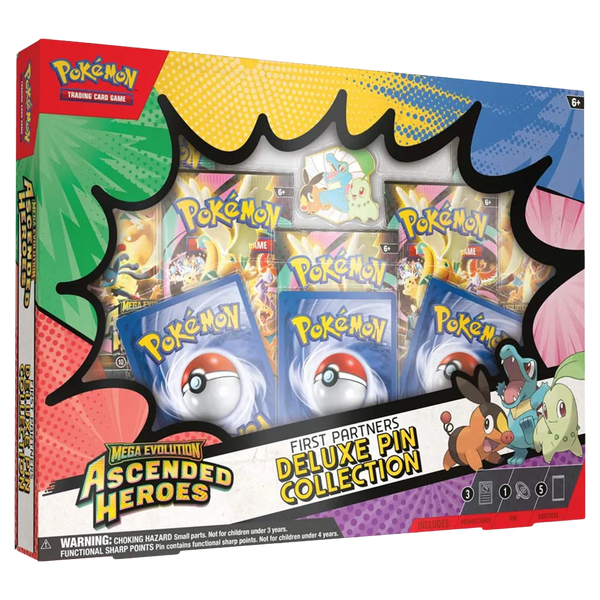[PREORDER] Pokémon - Mega Evolution: Ascended Heroes - First Partners Deluxe Pin Collection
