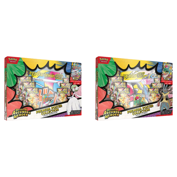 [PREORDER] Pokémon - Mega Evolution: Ascended Heroes - Premium Poster Collection Mega Lucario & Mega Gardevoir [Set Of 2]