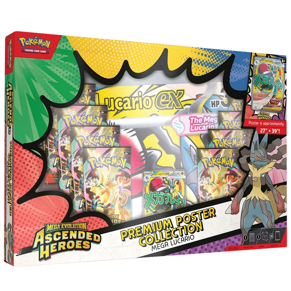 [PREORDER] Pokémon - Mega Evolution: Ascended Heroes - Premium Poster Collection Mega Lucario & Mega Gardevoir [Set Of 2]