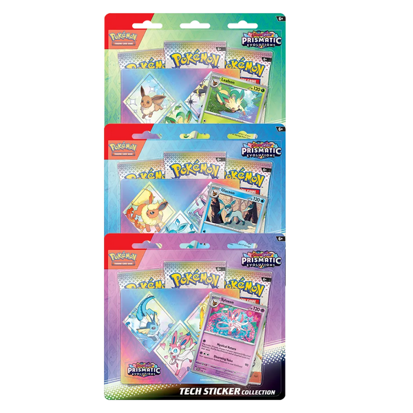 Scarlet & Violet: Prismatic Evolutions - Tech Sticker Collection [Set of 3]