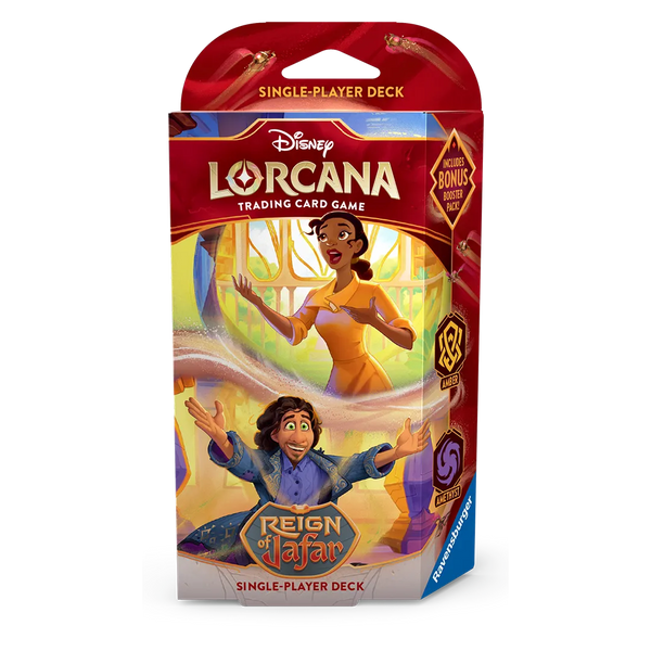 lorcana jafar booster box Lorcana Reign of Jafar Starter Deck (Amber Amethyst)