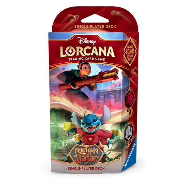 Lorcana TCG: Reign of Jafar Starter Deck (Ruby & Steel) Lorcana TCG: Reign of Jafar Starter Deck (Ruby & Steel)