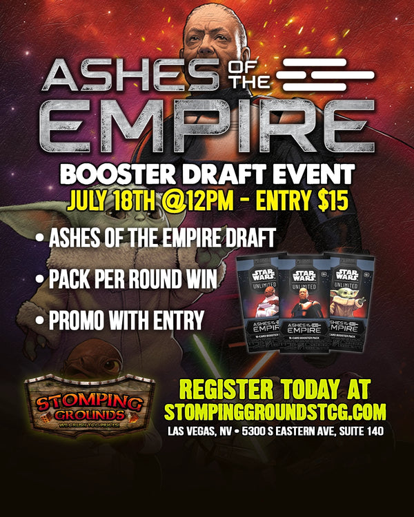 Star Wars Unlimited: Ashes Of The Empire Booster Draft Event Entry