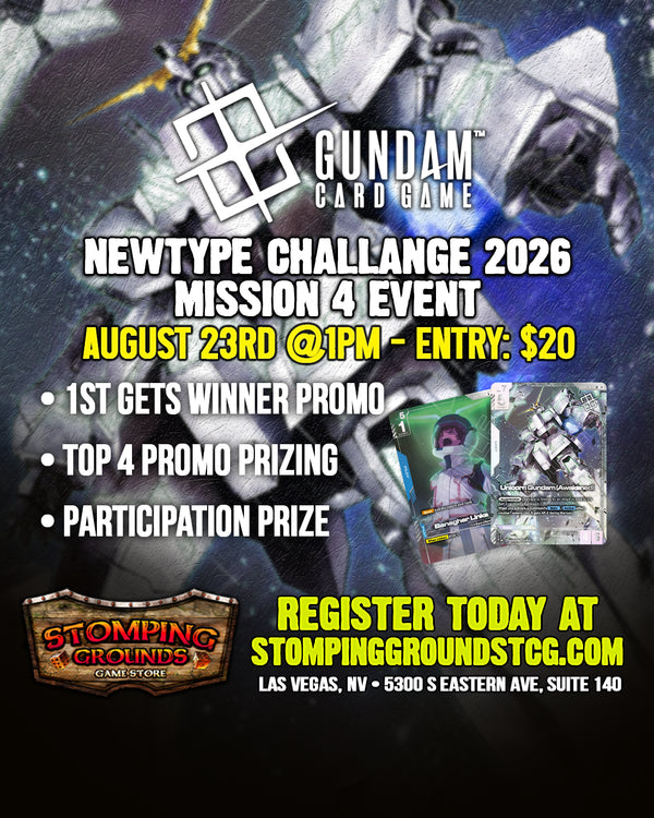 Gundam Card Game: NewType Challenge 2026 Mission 4 Event Entry 8/23