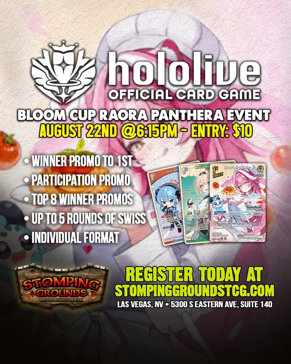 Hololive TCG - Bloom Cup Raora Panthera Event 8/22