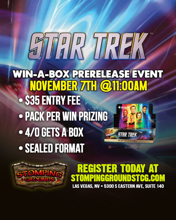Magic: The Gathering - Star Trek Win-A-Box Prerelease Event (November 7th @11:00am)