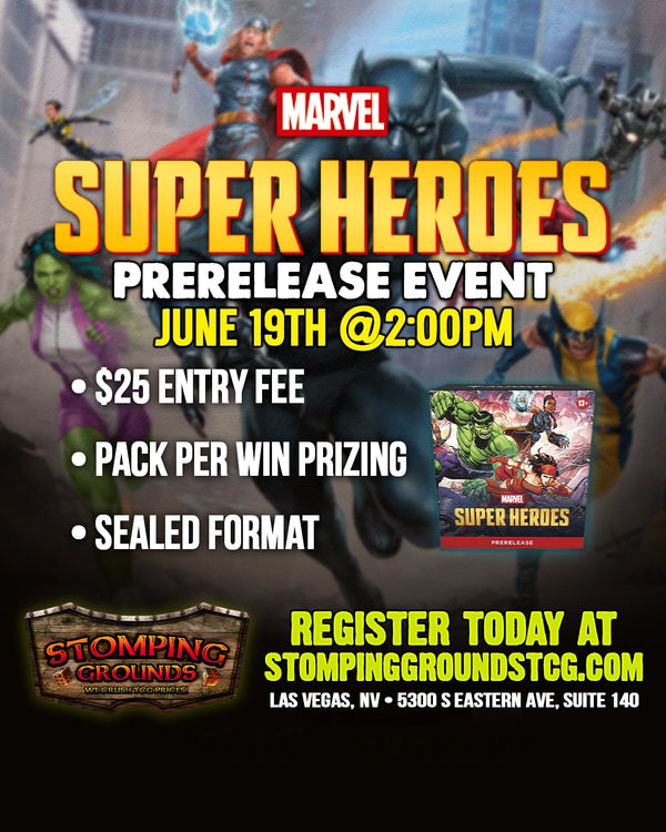 Magic: The Gathering - Marvel Super Heroes Prerelease Event (June 19th @2:00pm)