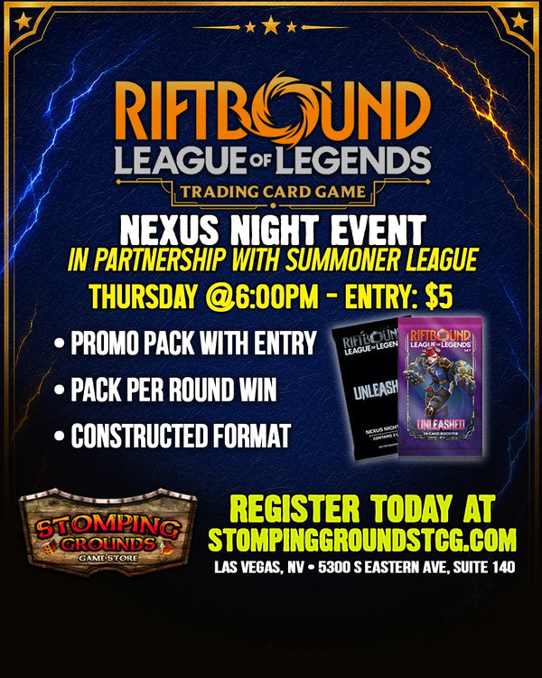 Riftbound: Nexus Night Event Entry [In Partnership with Summoner League] 7/9