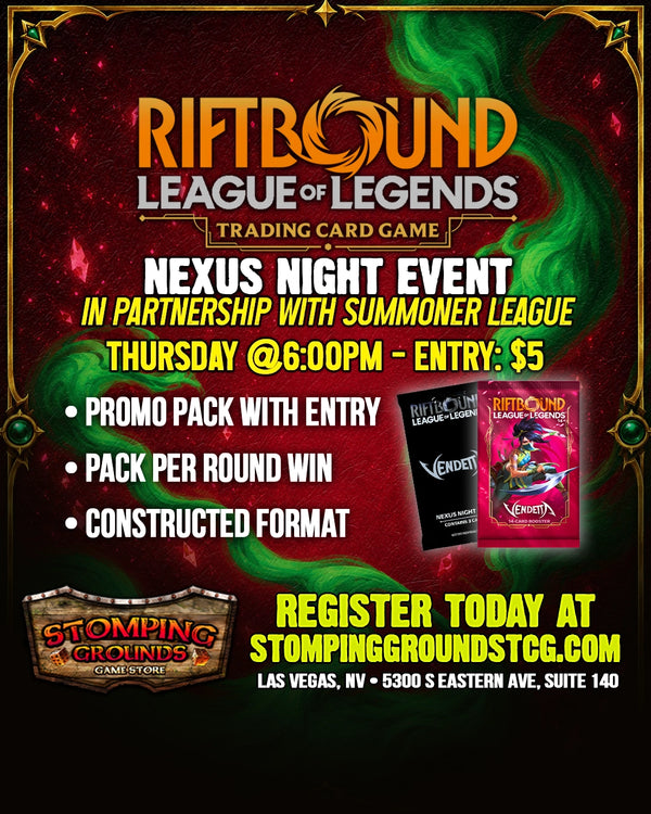 Riftbound: Nexus Night Event Entry [In Partnership with Summoner League] 8/6