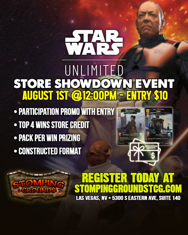 Star Wars Unlimited: Store Showdown Event Entry 8/1
