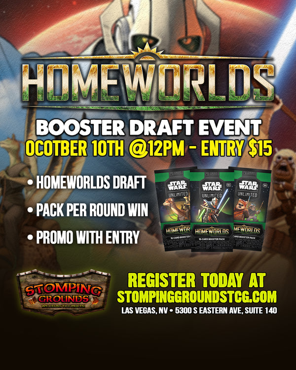 Star Wars Unlimited: Homeworlds Booster Draft Event Entry 10/10