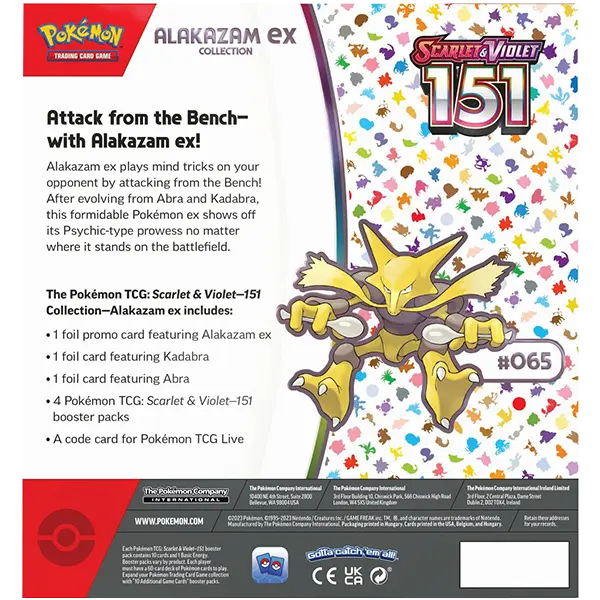 Scarlet and Violet 151 - Alakazam ex Collection