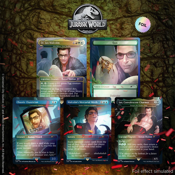 Secret Lair Drop - Secret Lair x Jurassic World: Dr. Ian Malcolm [Rainbow Foil Edition]