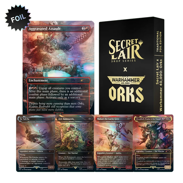 Secret Lair Drop - Secret Lair x Warhammer 40,000: Orks Foil Edition