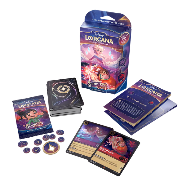disney lorcana shimmering skies starter deck amethyst & ruby Upgrading The Amethyst/Ruby Starter Deck From Shimmering Skies In Disney Lorcana