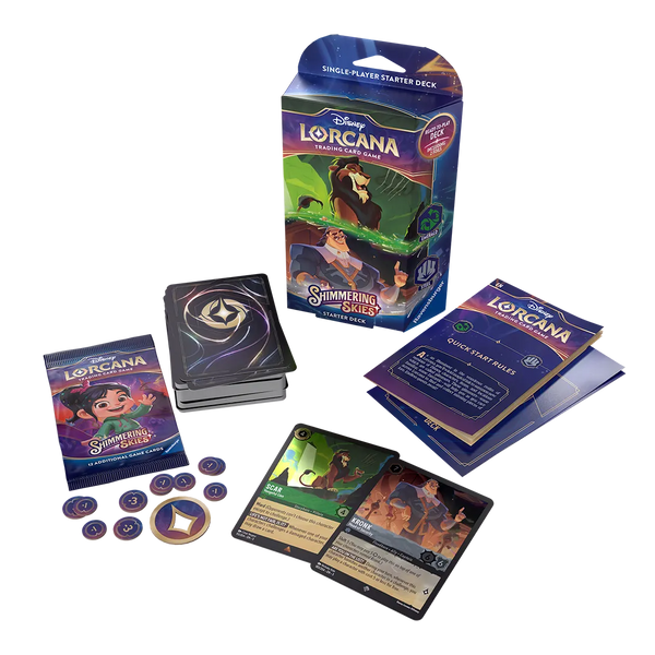 lorcana emerald steel starter deck Shimmering Skies' Emerald/Steel Starter Deck - Best Cards, How To Play
