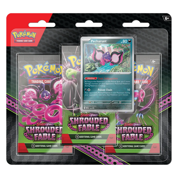 Scarlet & Violet: Shrouded Fable - 3 Pack Blister [Pecharunt]