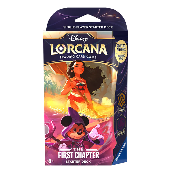 lorcana starter deck foils Disney Lorcana: The First Chapter Starter Deck (Amber & Amethyst)