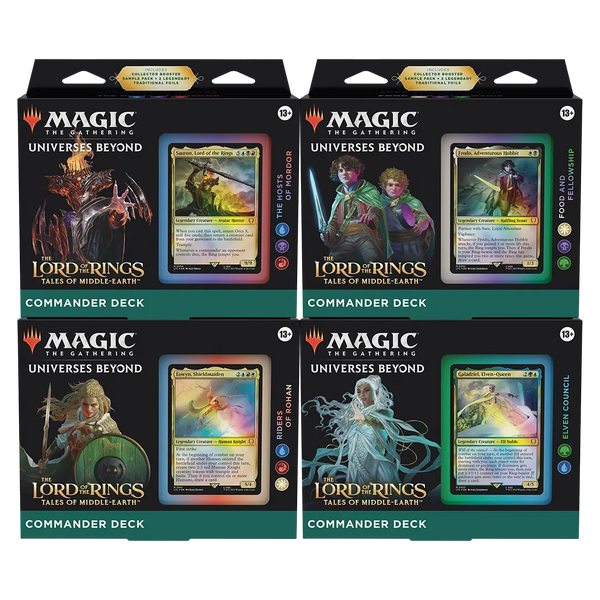 MTG: Lord of the Rings Tales of Middle-Earth Commander Decks (Set of 4)
