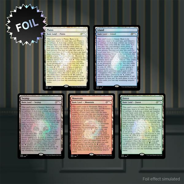 Secret Lair Drop - The Full-Text Lands Foil Edition