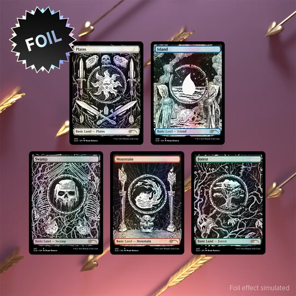 Secret Lair Drop - The Unfathomable Crushing Brutality of Basic Lands Foil Edition