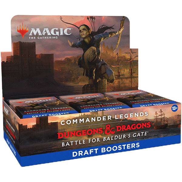 Commander Legends: Battle for Baldur's Gate Draft Booster Box Display