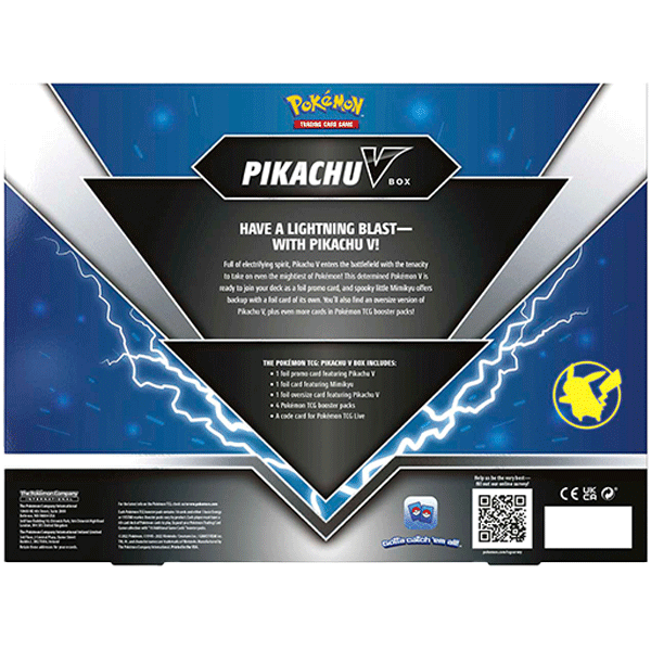 pokemon cards v pack Pikachu V Box