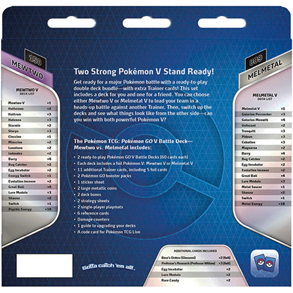 Pokemon GO - Battle Deck (Mewtwo V & Melmetal Bundle) Pokemon GO - Battle Deck (Mewtwo V & Melmetal Bundle)