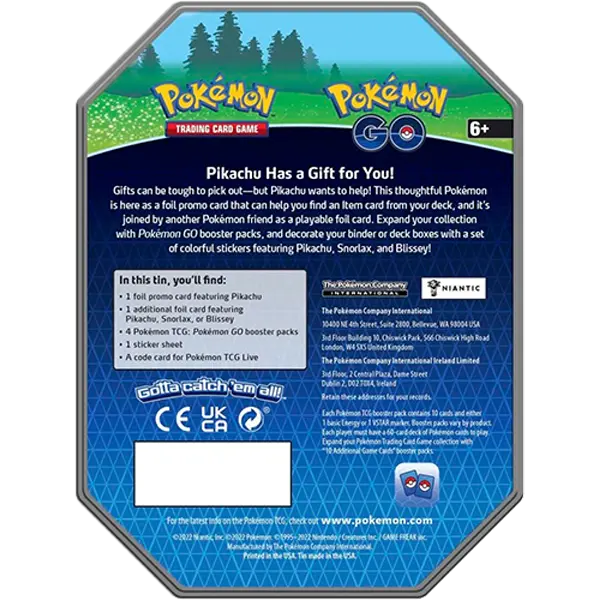 Pokemon GO - Gift Tin (Set of 3) Pokemon GO - Gift Tin (Set of 3)