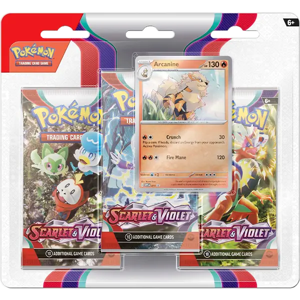 Scarlet & Violet - 3 Booster Pack Blister (Arcanine)