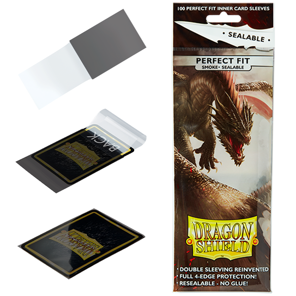  10 Packs Dragon Shield Sealable Inner Sleeve Clear