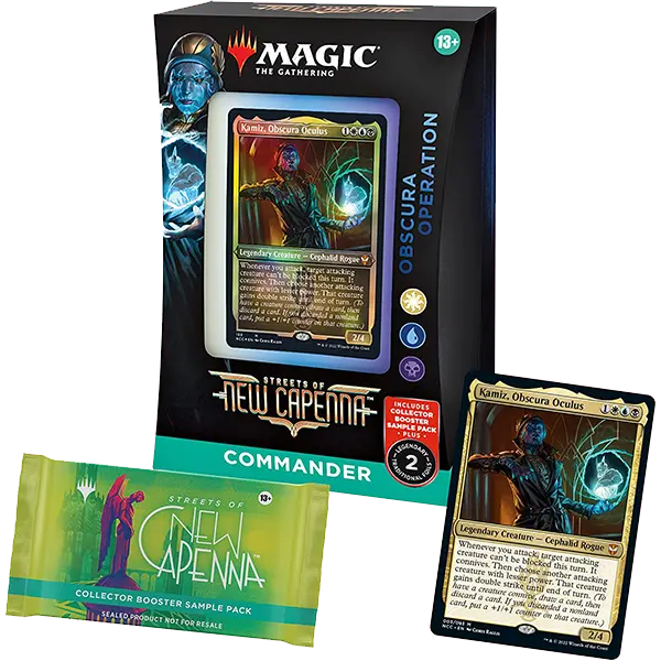 mtg snc commander decks Amazon.com: Magic: The Gathering Streets of New Capenna Commander Deck Bedecked Brokers + Collector Booster Sample Pack : Toys & Games