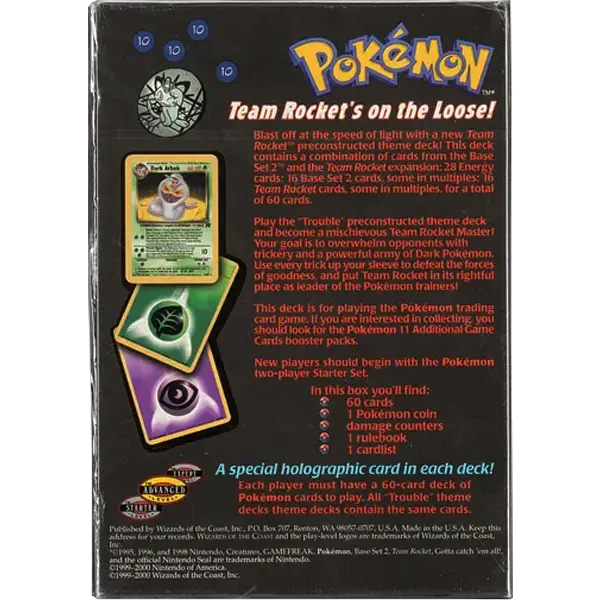 Team Rocket Theme Deck - Trouble Team Rocket Theme Deck - Trouble