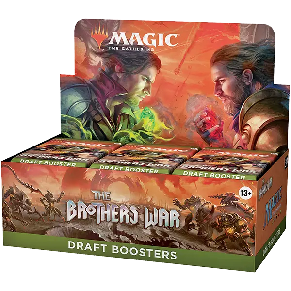 The Brothers' War Draft Booster Box Display