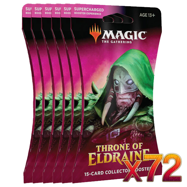 Throne of Eldraine Collector Booster Blister Case (72 Packs)
