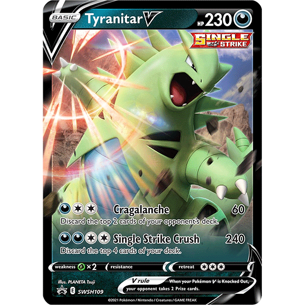 V Strikers Tin (Tyranitar V) V Strikers Tin (Tyranitar V)