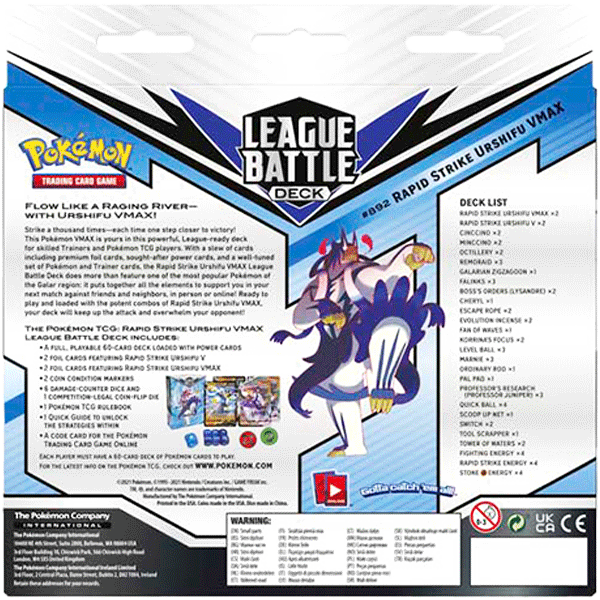 Rapid Strike Urshifu VMAX League Battle Deck Rapid Strike Urshifu VMAX League Battle Deck