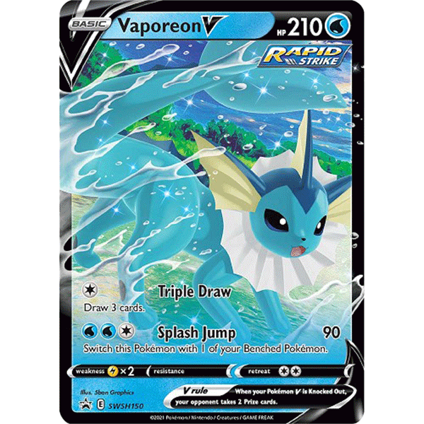 pokémon trading card game eevee evolutions tin vaporeon v Eevee Evolutions Tin (Vaporeon V)