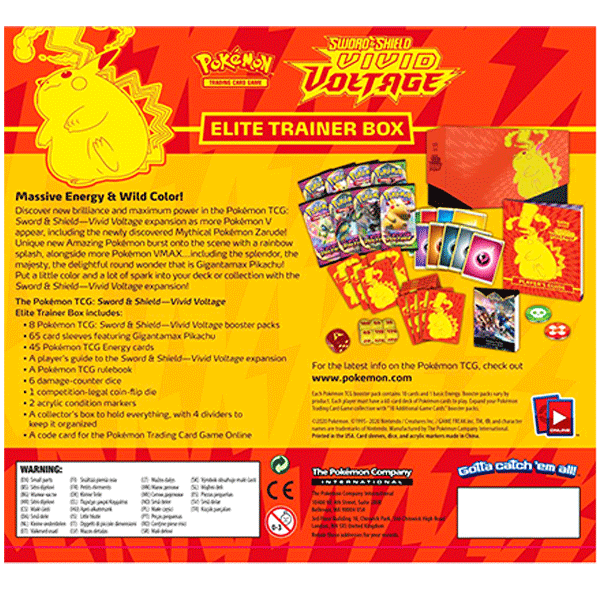 Sword & Shield: Vivid Voltage - Elite Trainer Box Sword & Shield: Vivid Voltage - Elite Trainer Box